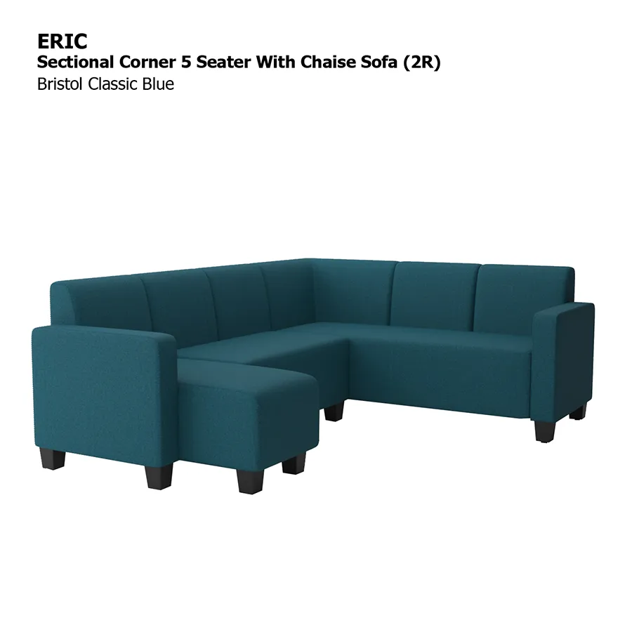 Eric Corner Sectional 5 Seat with Chaise (2R) Sofa