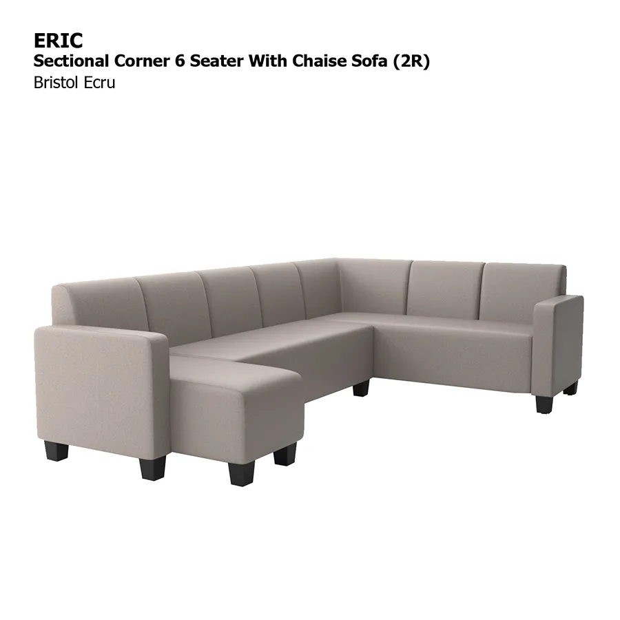 Eric Sectional 6 Seat with Chaise (2R) Sofa