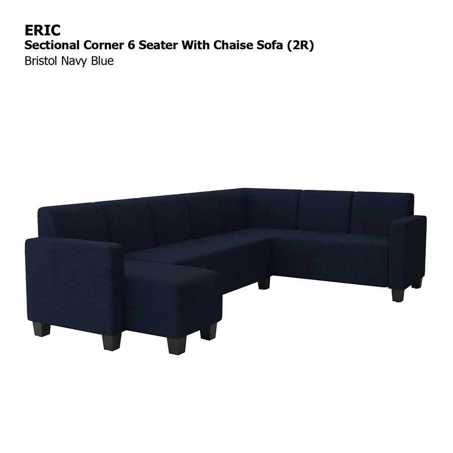 Eric Sectional 6 Seat with Chaise (2R) Sofa