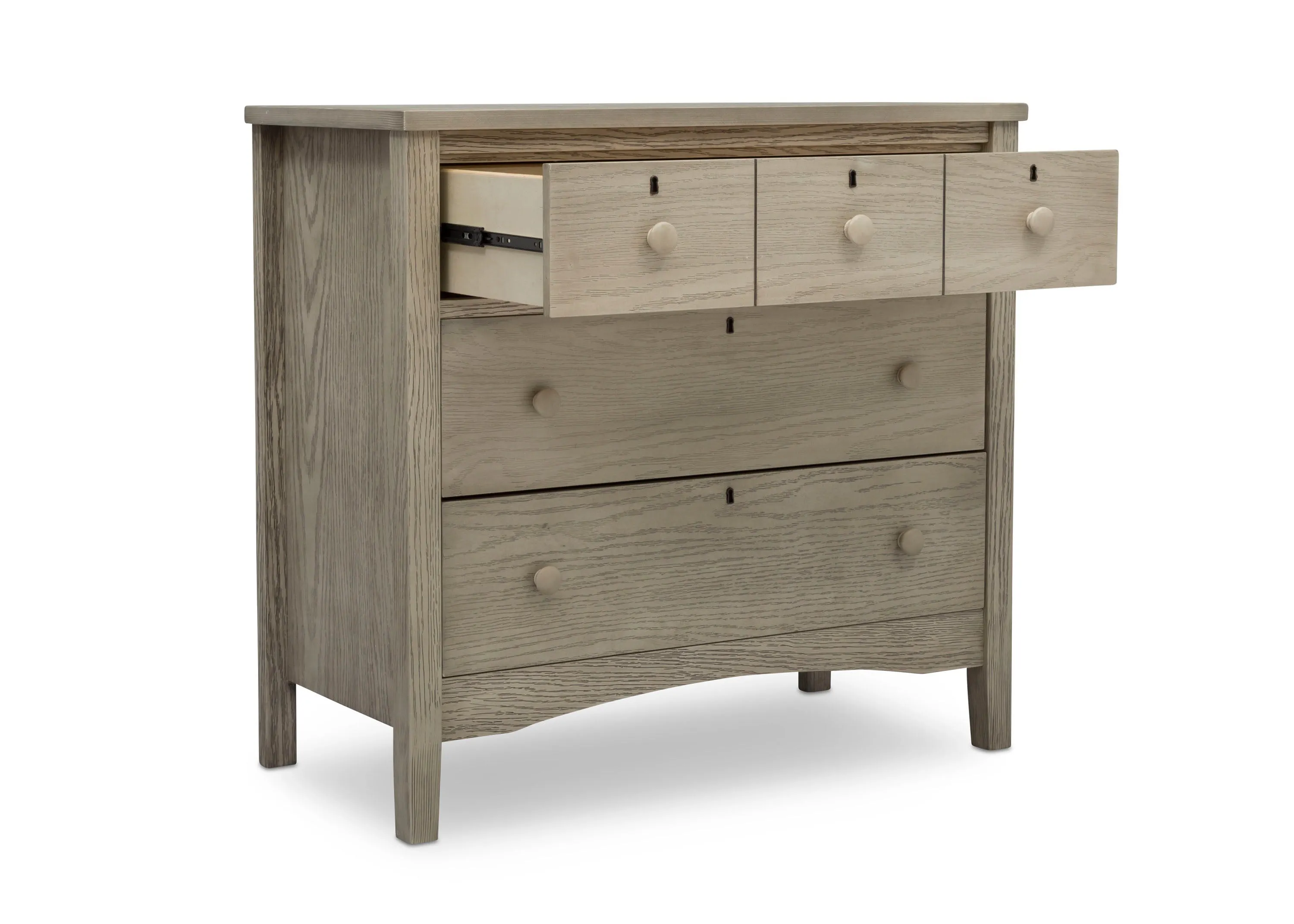 Farmhouse 3 Drawer Dresser with Changing Top and Interlocking Drawers