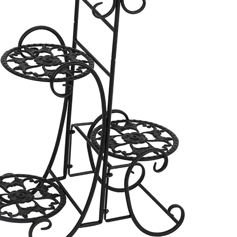 Four Levels Metal Flower Plant Stand