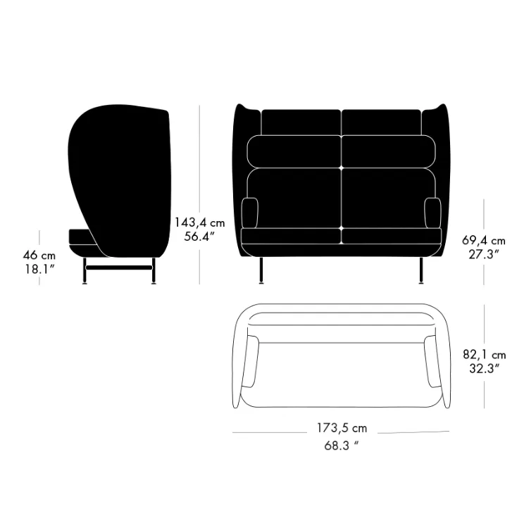 Fritz Hansen Plenum™ Sofa 2-Seater