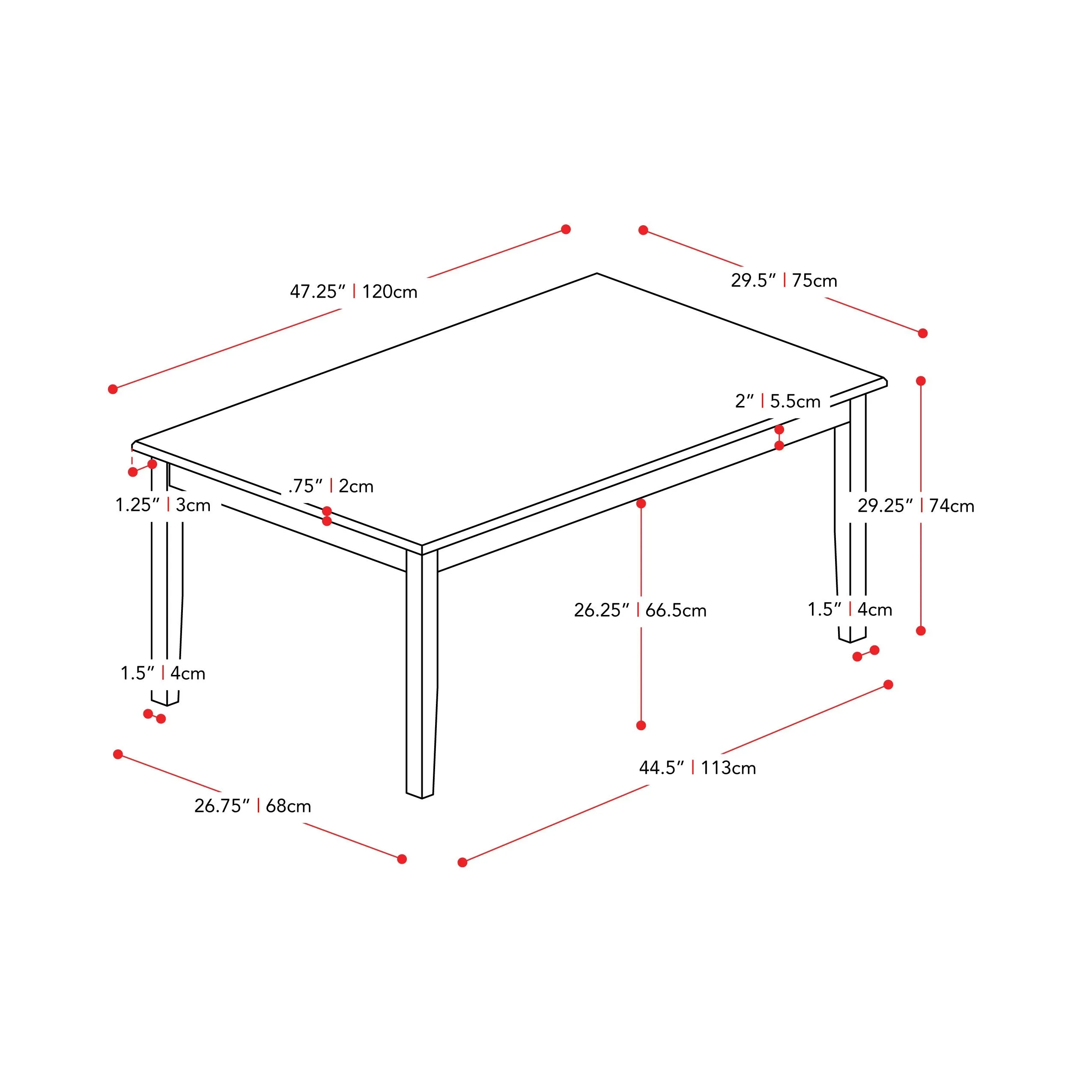 Grey and White Dining Table