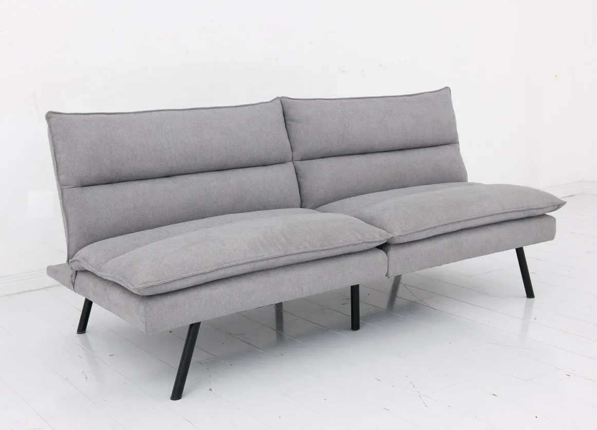 Grey ValueFlex SofaBed: Split Design, Memory Foam & Sturdy Steel Legs