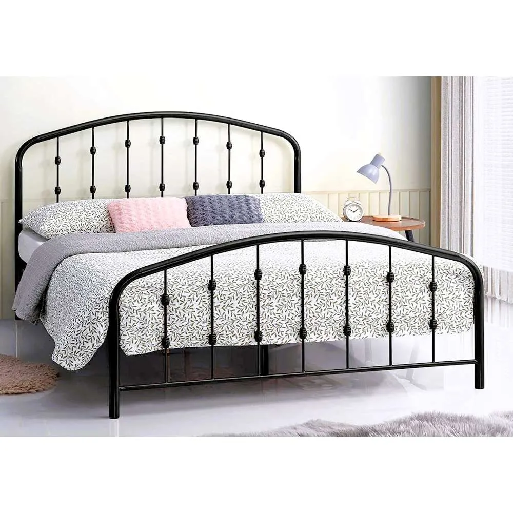 Home Basics Mozart Metal Single Bed Black