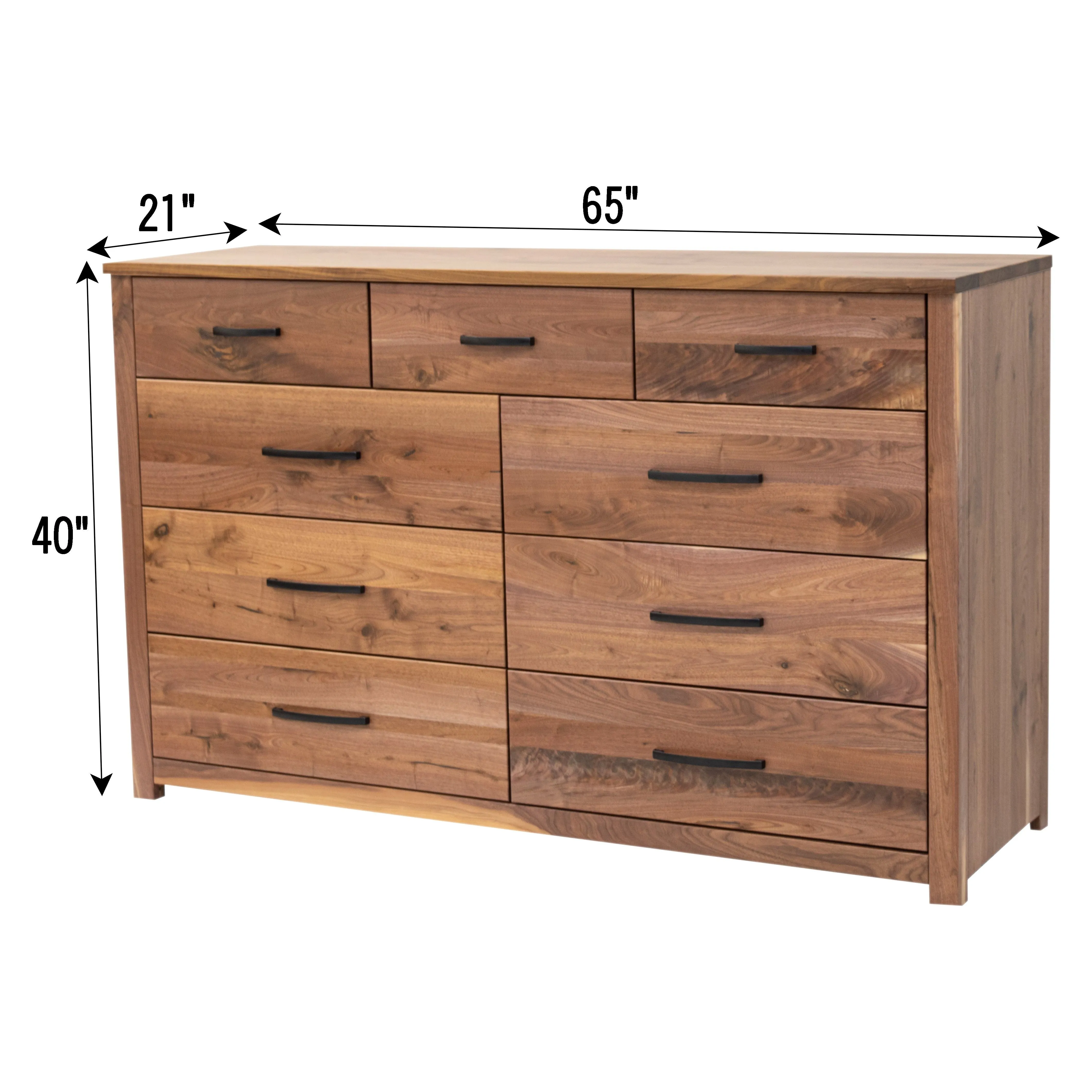 Hudson 9-Drawer Tall Dresser