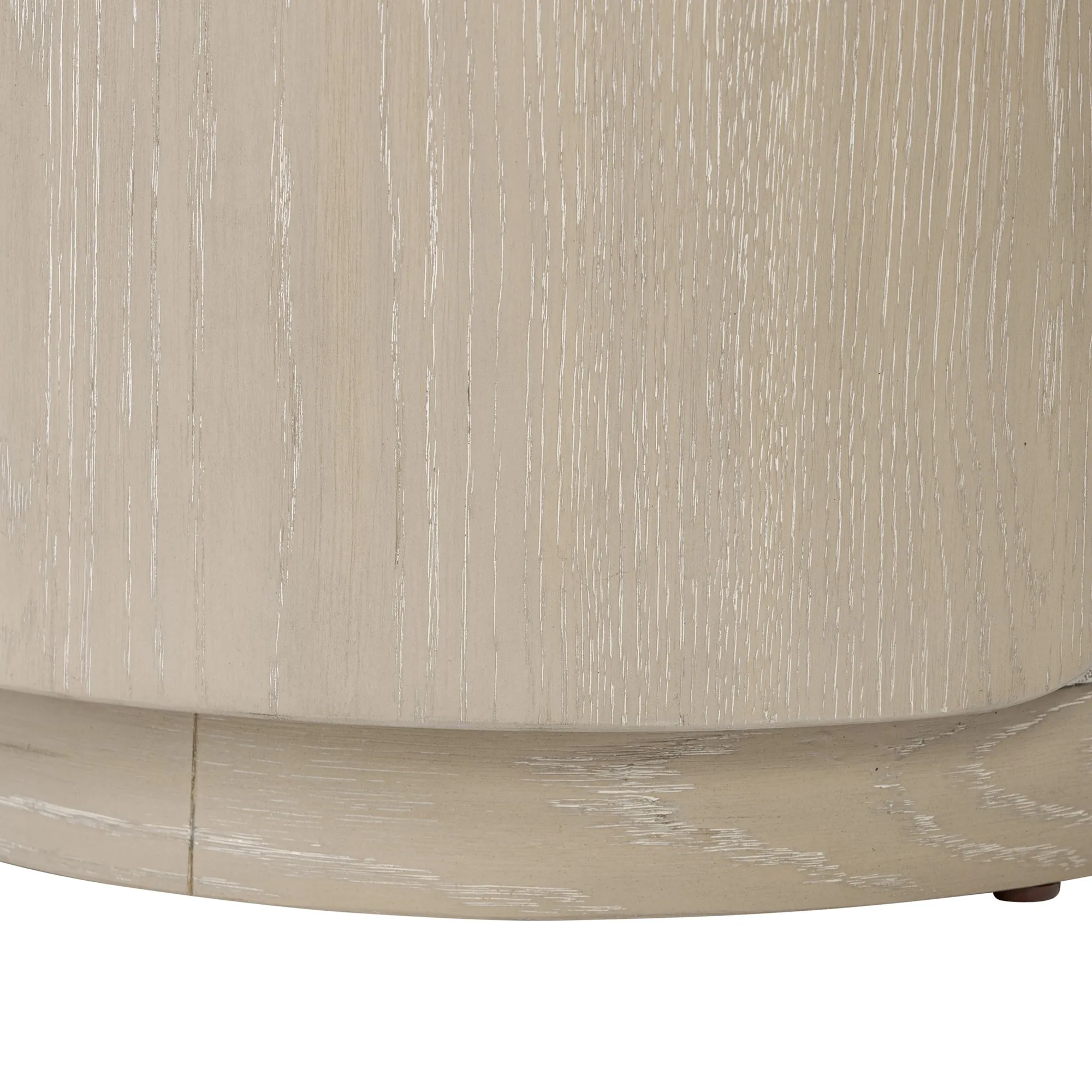 Hutton 513CH17B Ottoman - Ashe Blonde Oak/Ecru