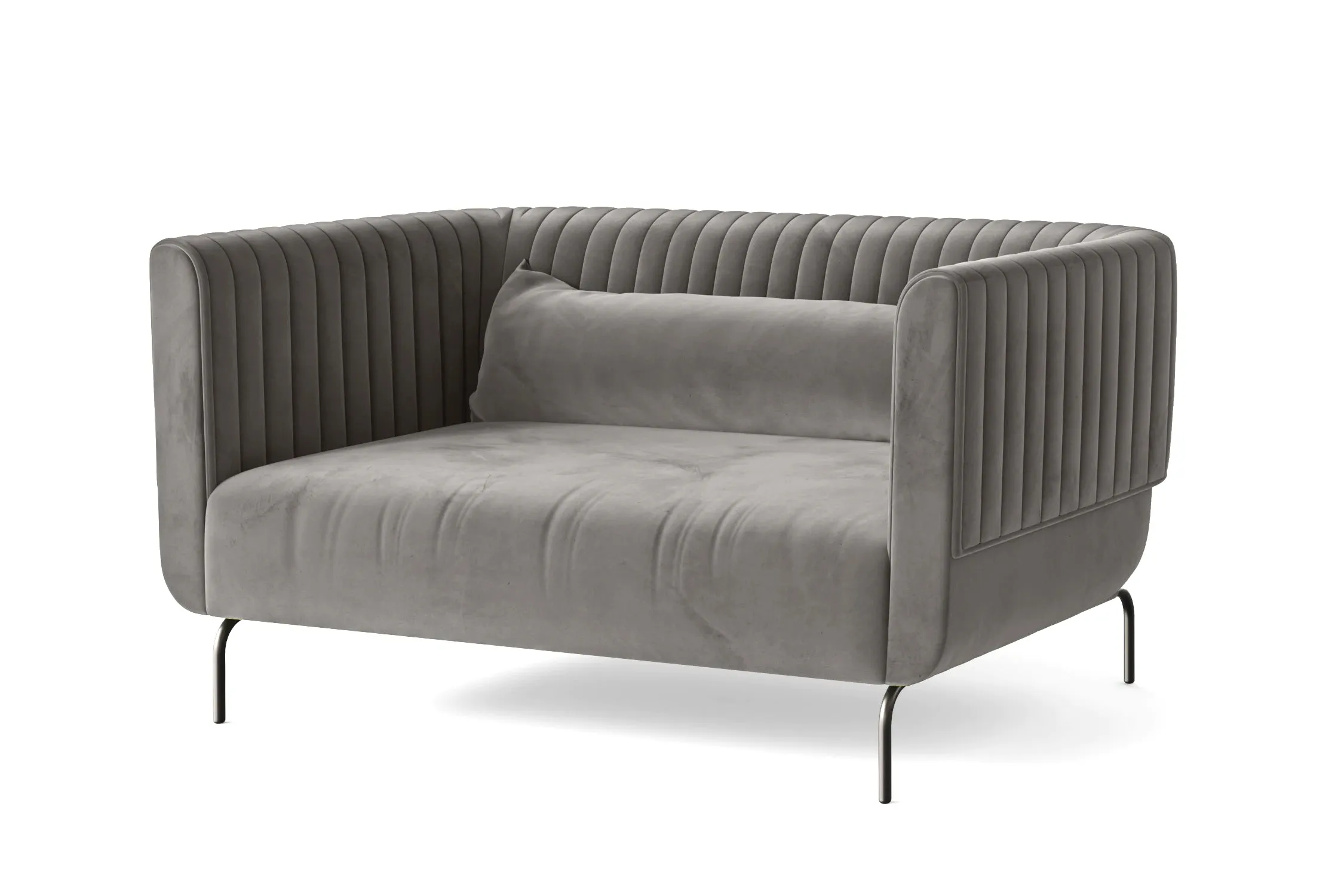 Jackson 2 Seater Sofa Grey Velvet