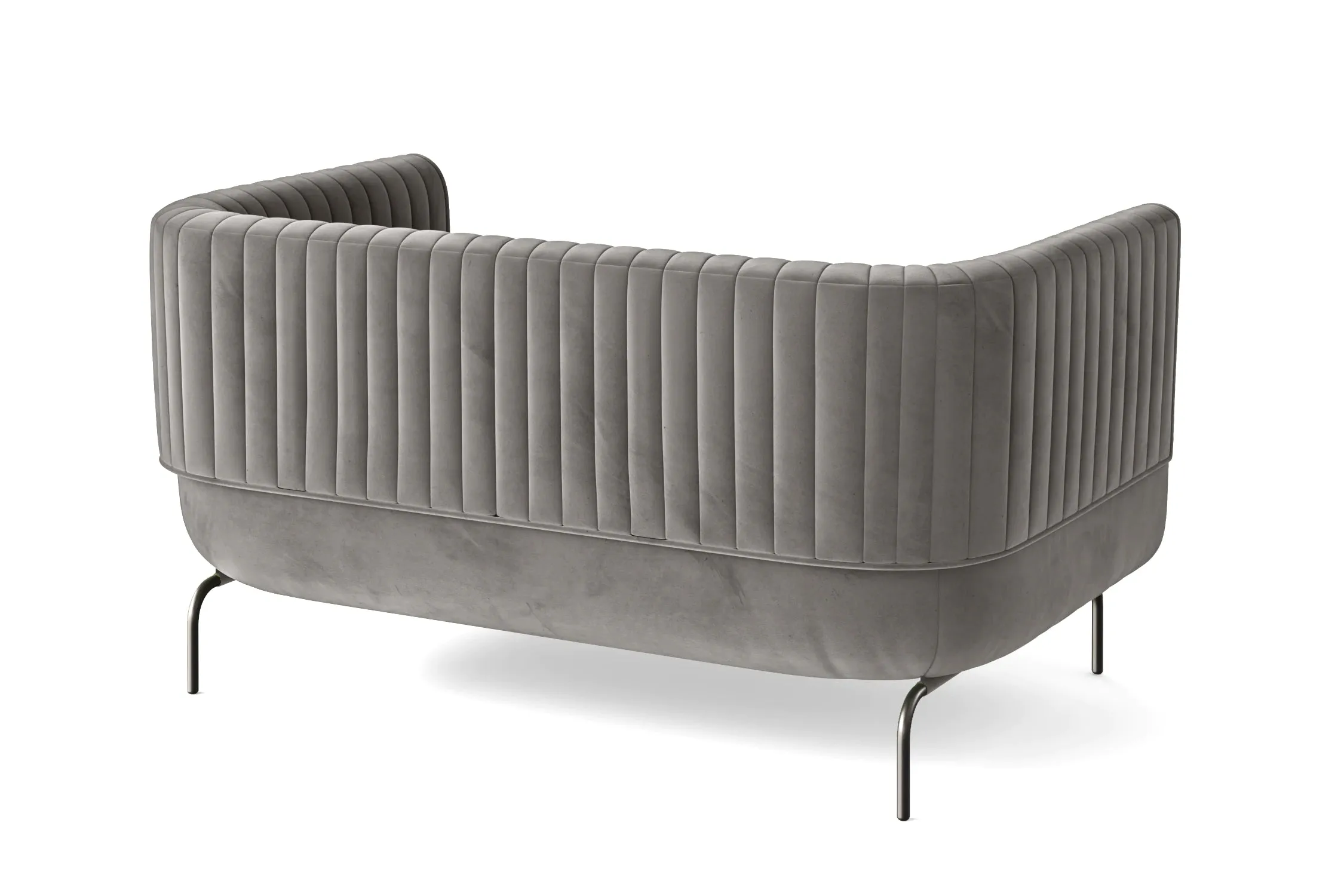 Jackson 2 Seater Sofa Grey Velvet