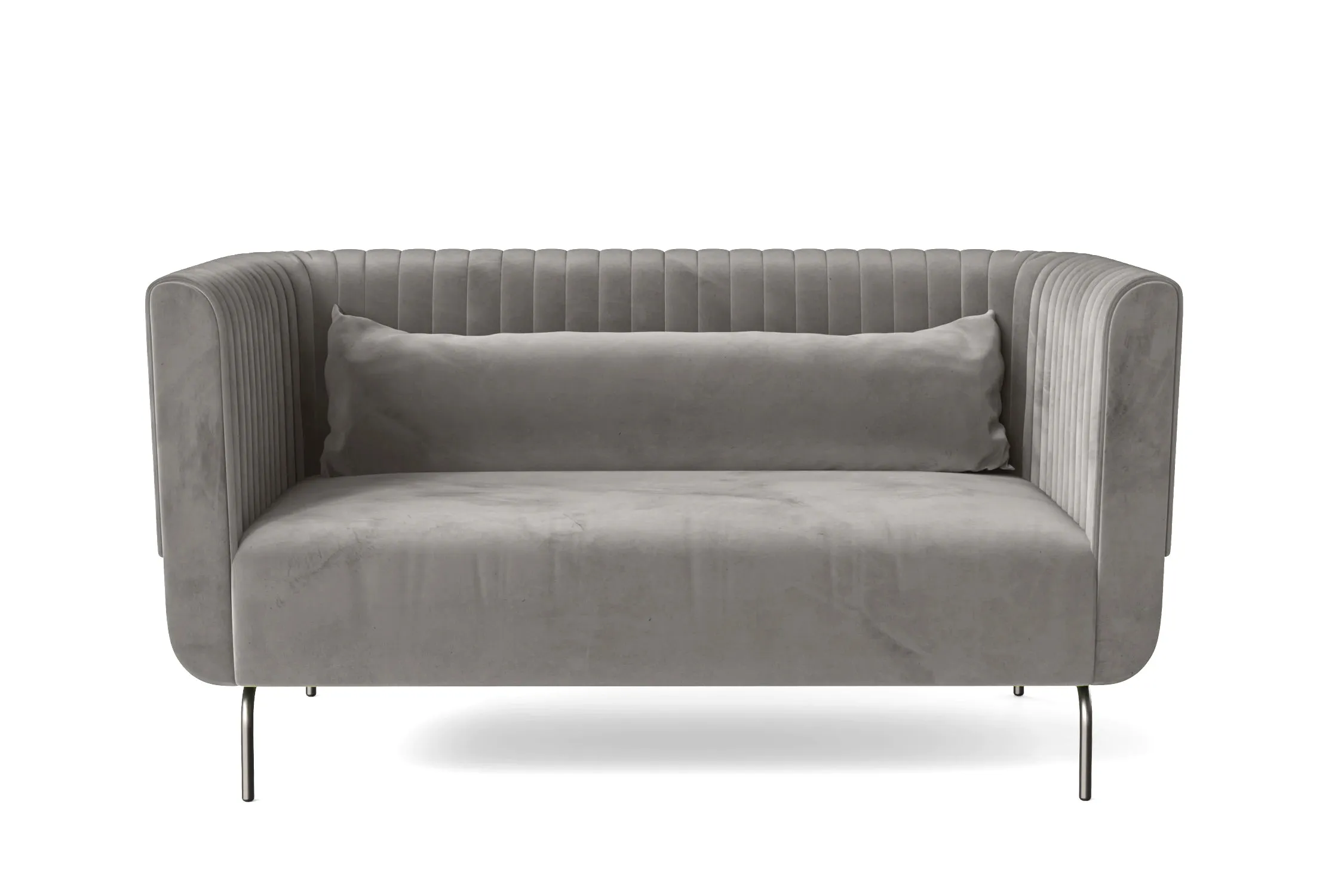 Jackson 2 Seater Sofa Grey Velvet