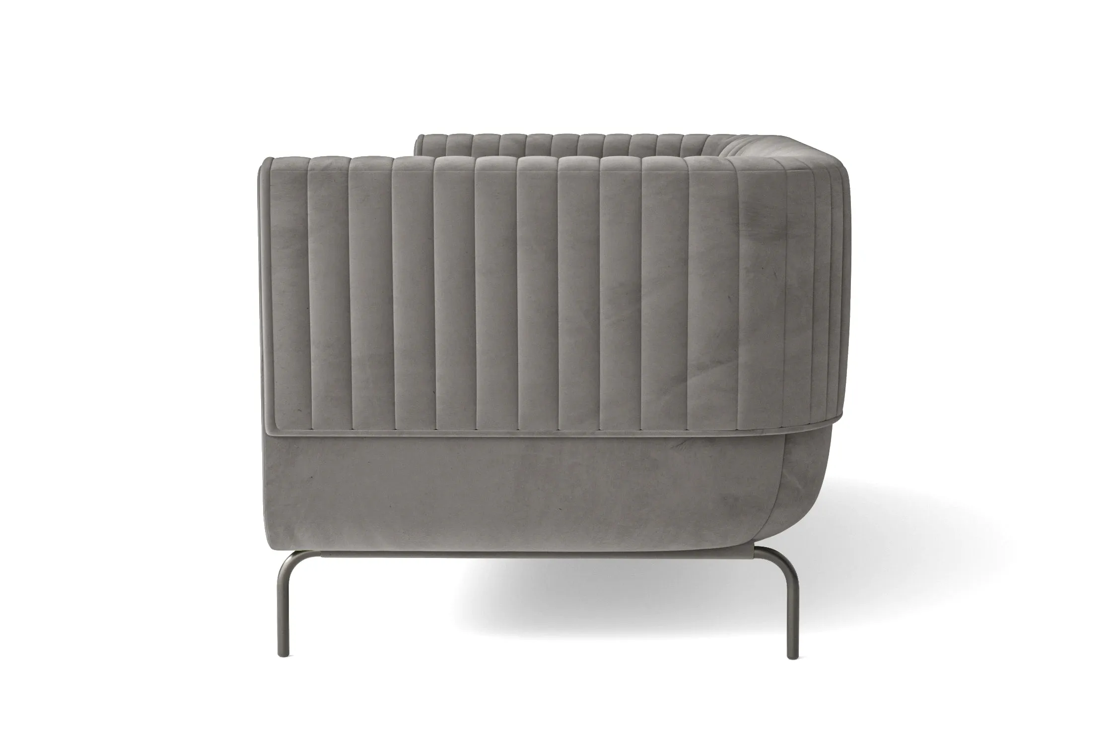 Jackson 2 Seater Sofa Grey Velvet