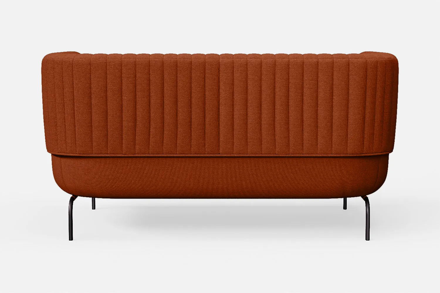 Jackson 2 Seater Sofa Orange Linen Fabric