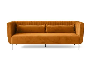 Jackson 3 Seater Sofa Gold Velvet