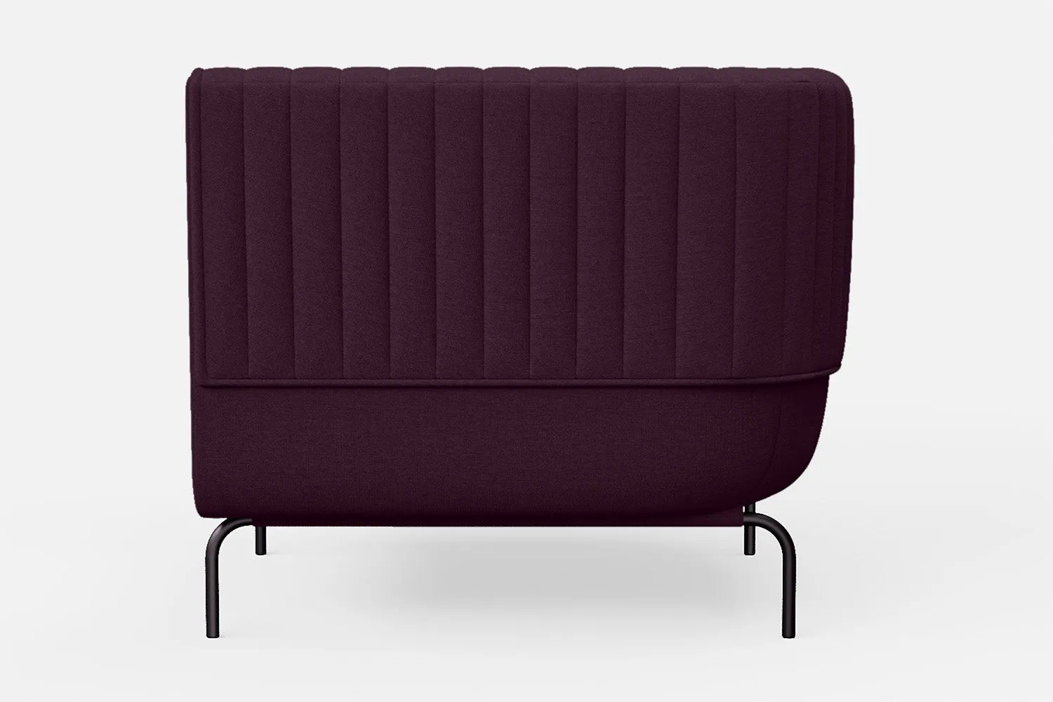 Jackson Armchair Purple Linen Fabric