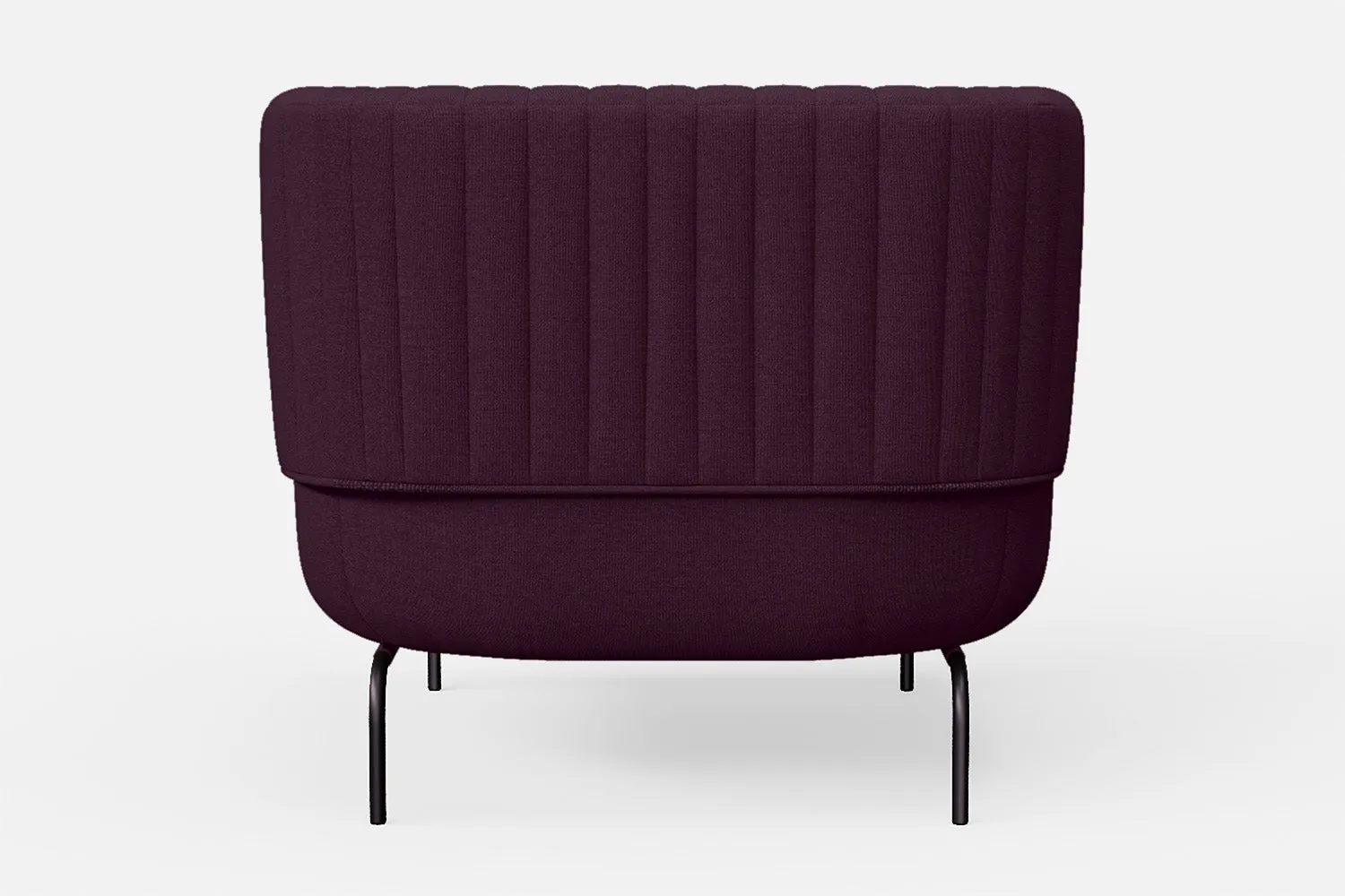 Jackson Armchair Purple Linen Fabric