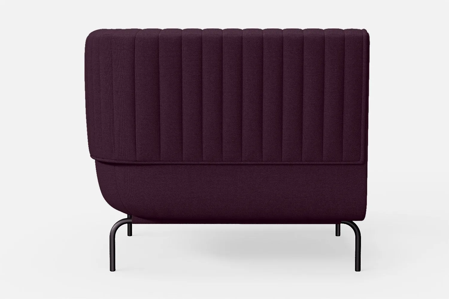 Jackson Armchair Purple Linen Fabric