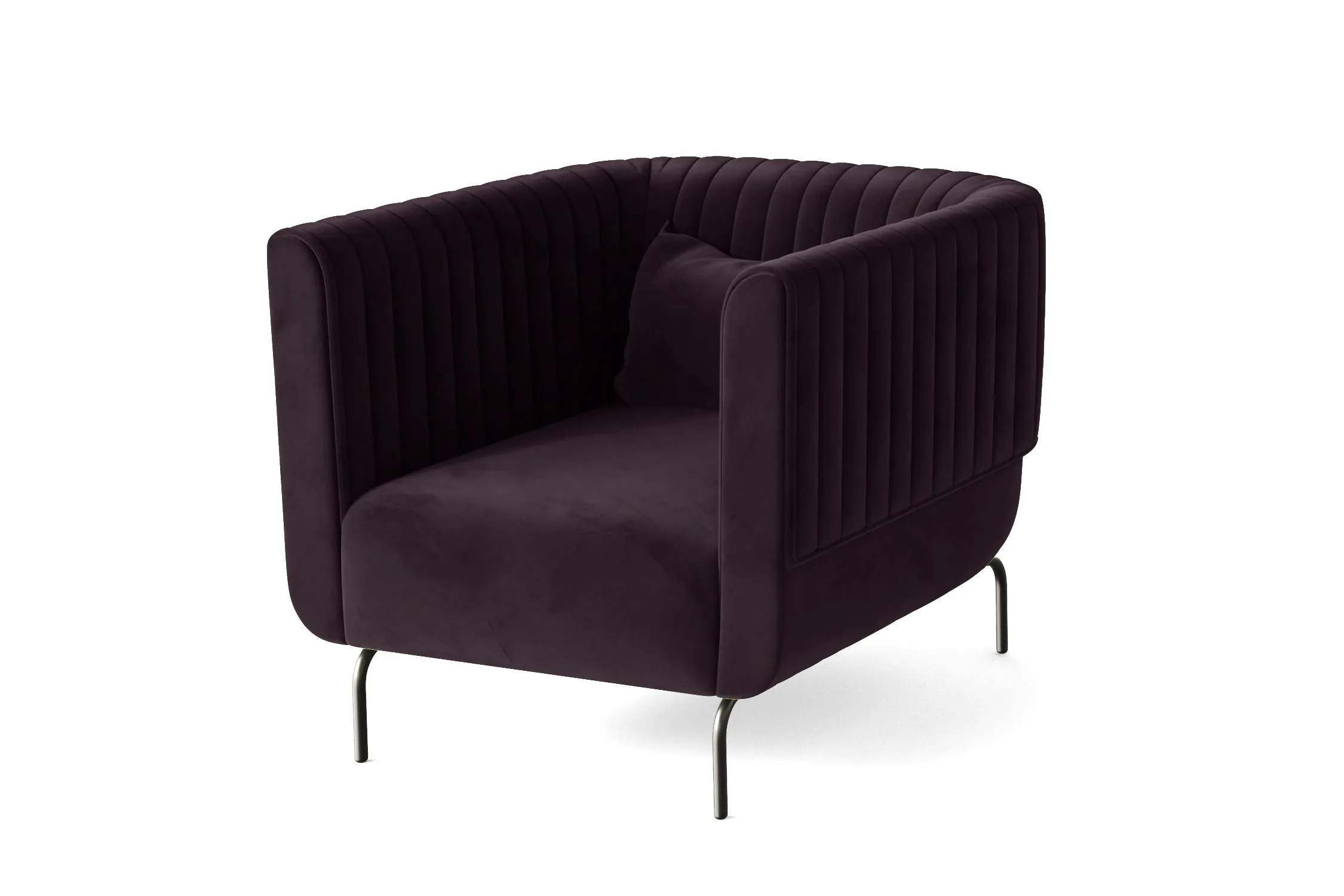 Jackson Armchair Purple Velvet