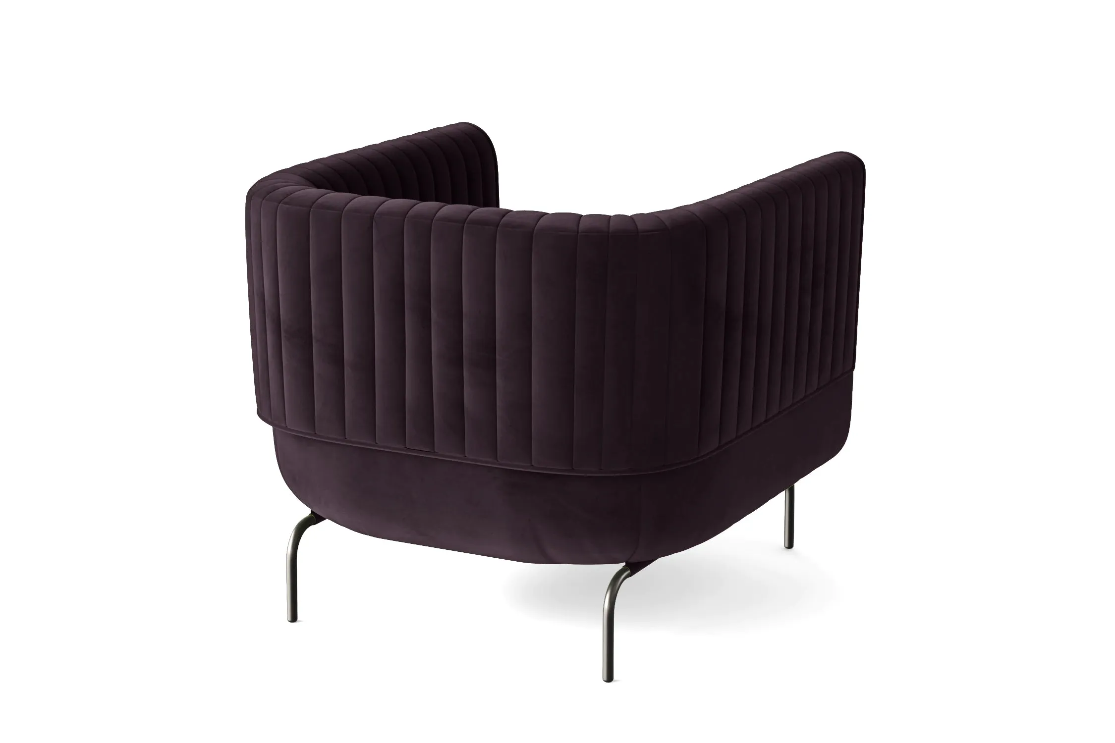 Jackson Armchair Purple Velvet