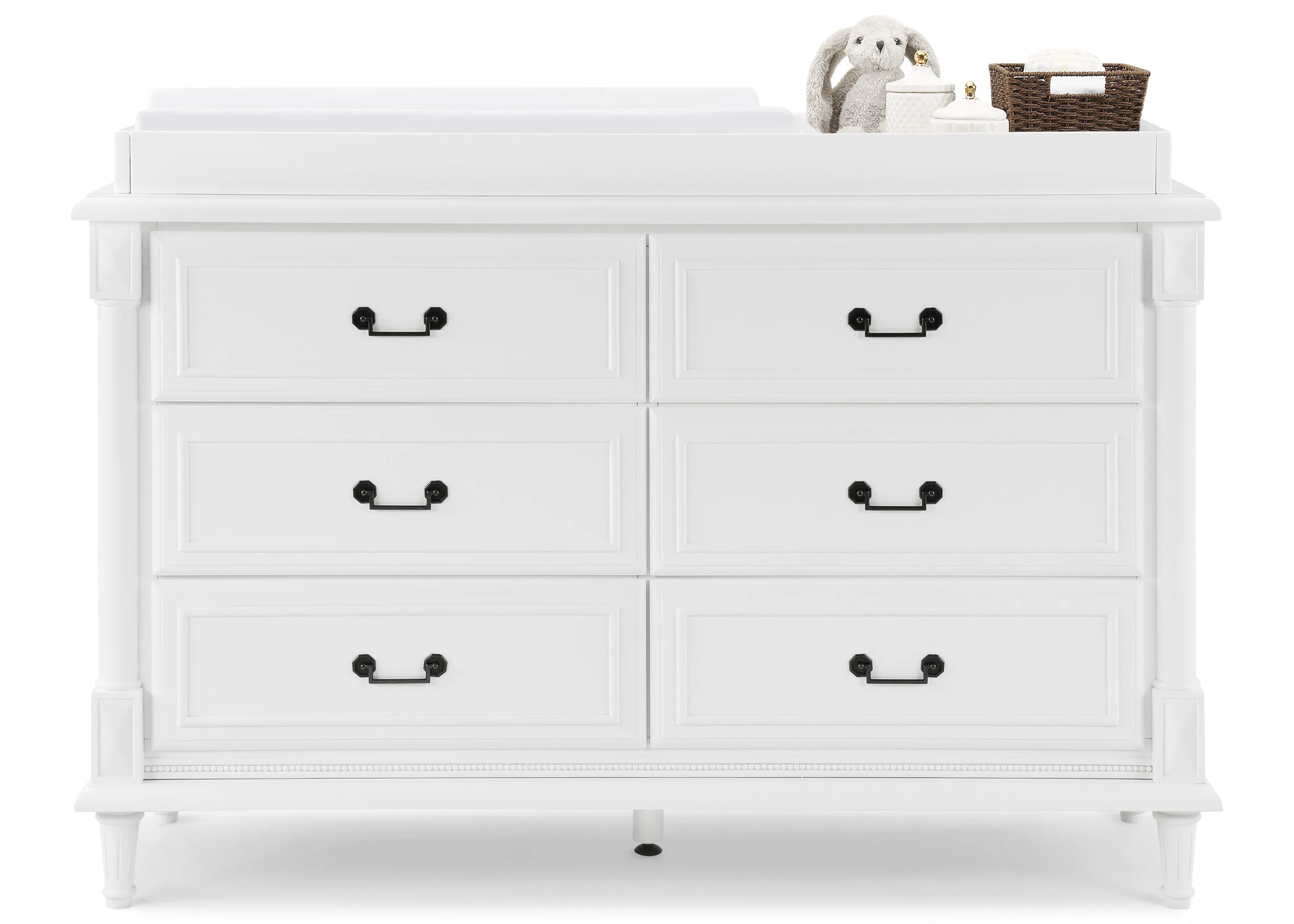 Juliette 6 Drawer Dresser with Changing Top and Interlocking Drawers