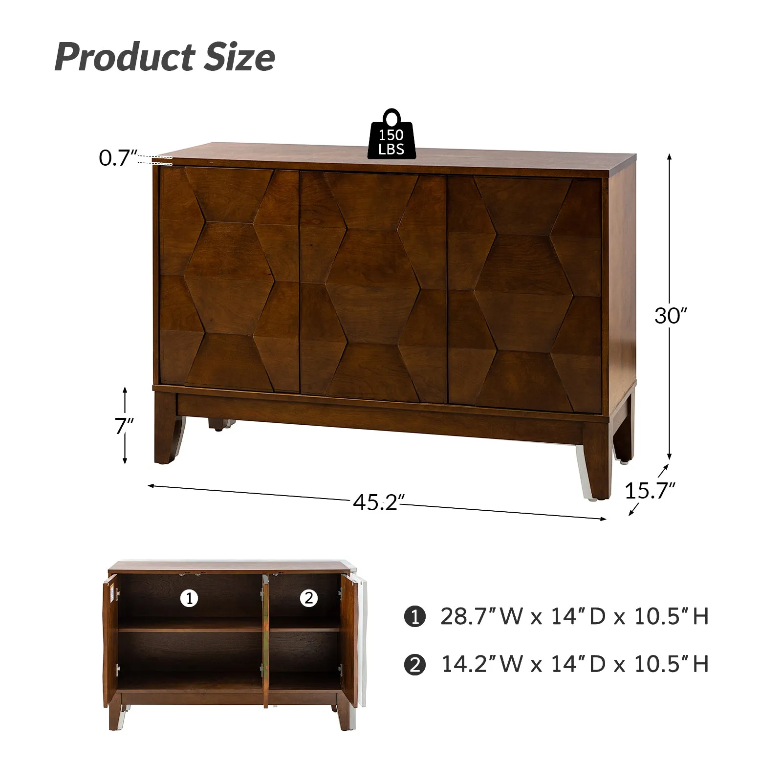 Kamu 45" Wide Sideboard