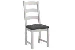 Kilronan - Grey And Oak Dining Chair With Charcoal Seat