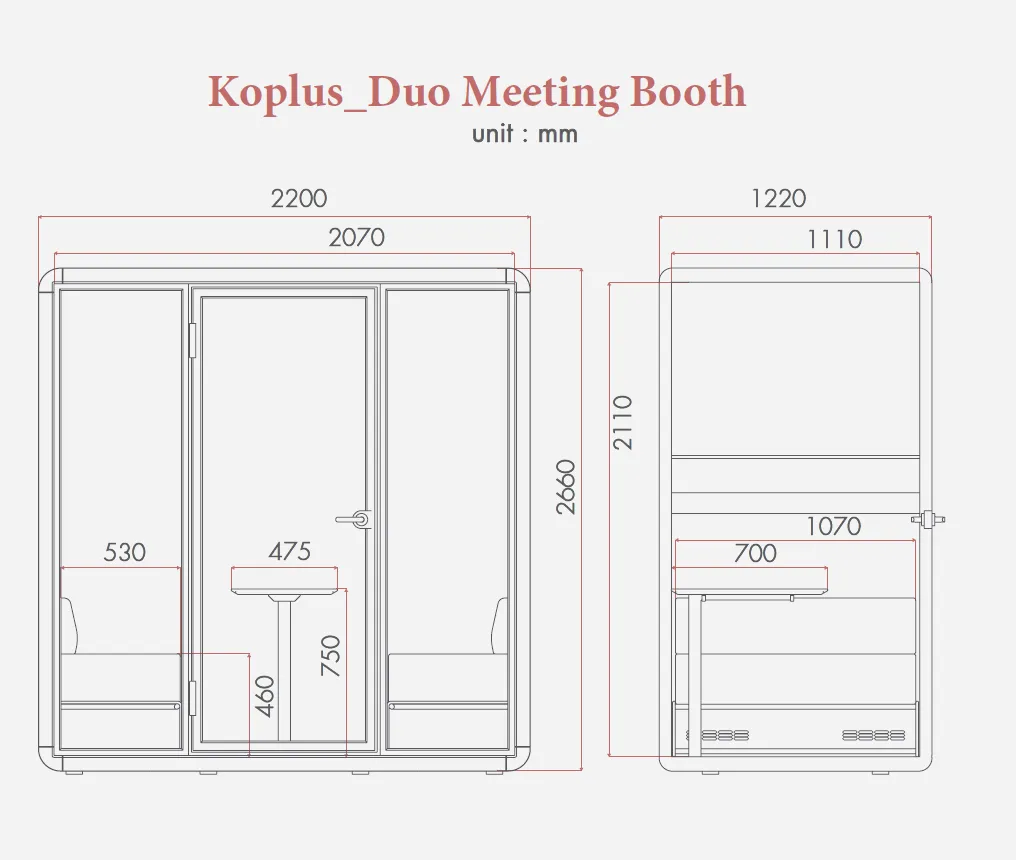 KOPLUS KOLO DUO Meeting Pod With UV-C Lamp 4 Pax (2022 Edition)