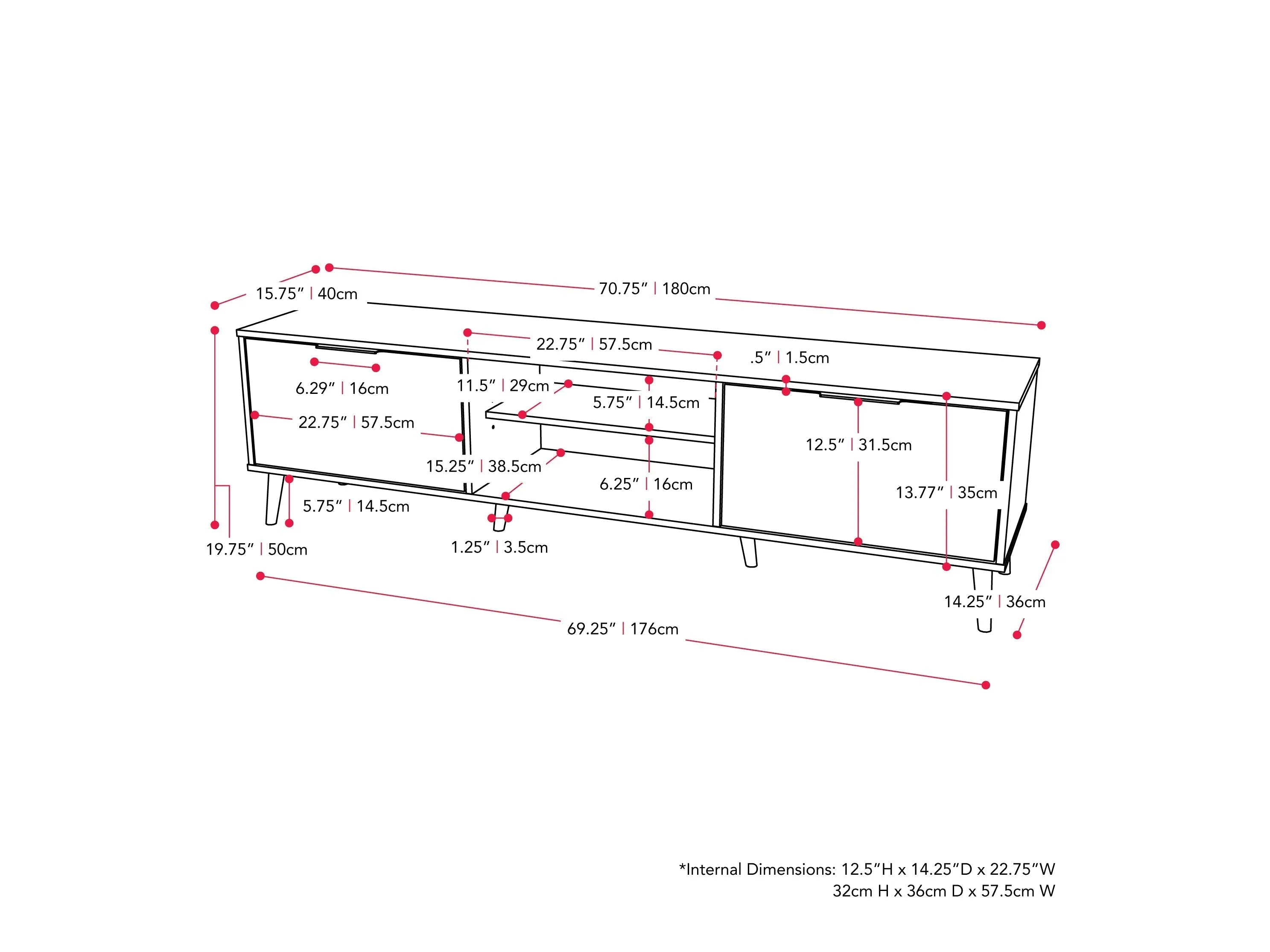 Light Wood TV Bench for TVs up to 85"