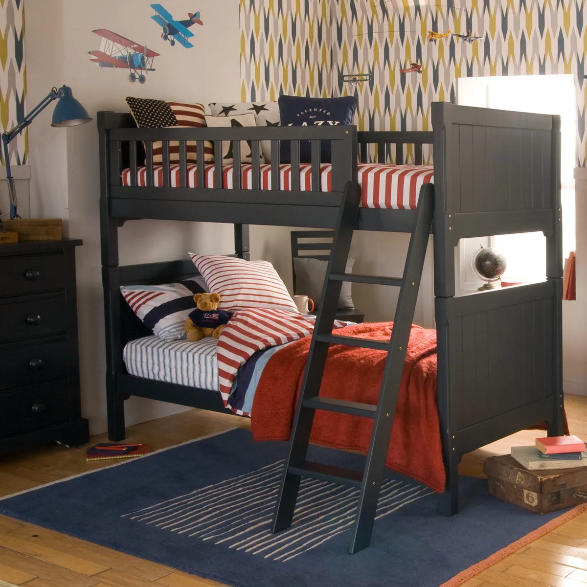 Little Folks Furniture - Fargo Bunk Bed in Painswick Blue