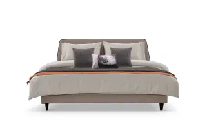 LIVIA FABRIC BED GREY