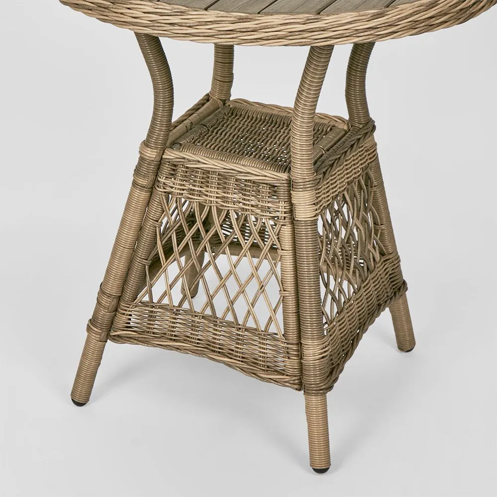 Marco Aluminium Synthetic Wicker Table Natural -Outdoor