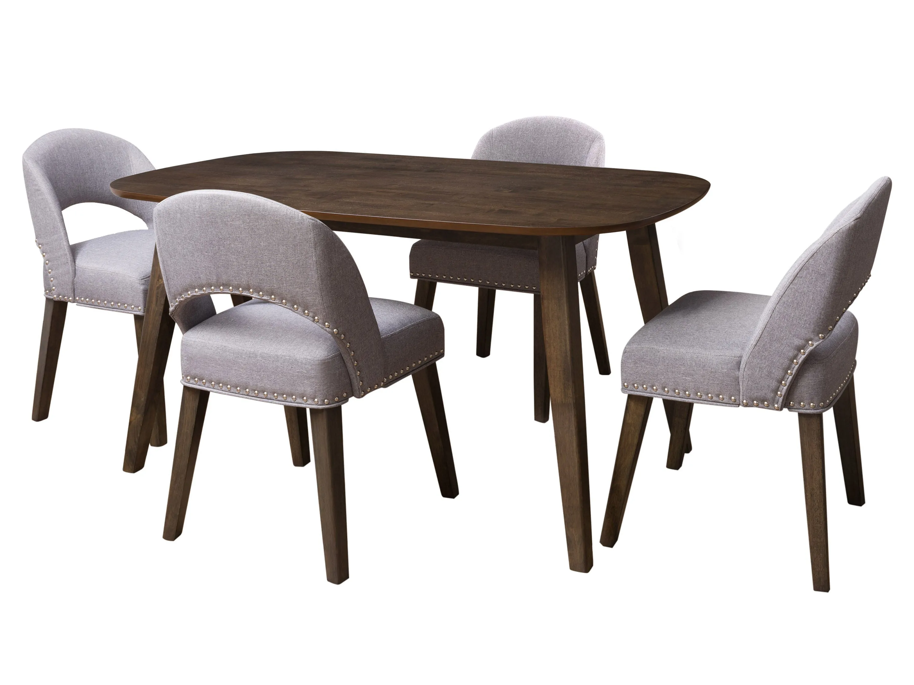 Mid Century Modern Dining Set, 5pc