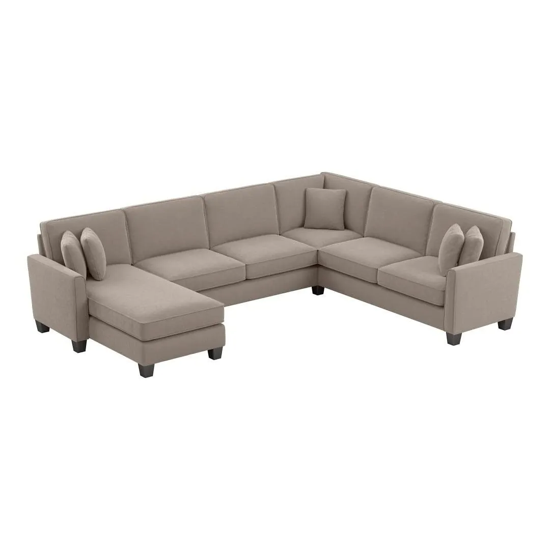 Moscow 7 Seater U Shape Fabric Sofa For Living Room, Bedroom, And Office | 7 Seater U Shaped Sofa