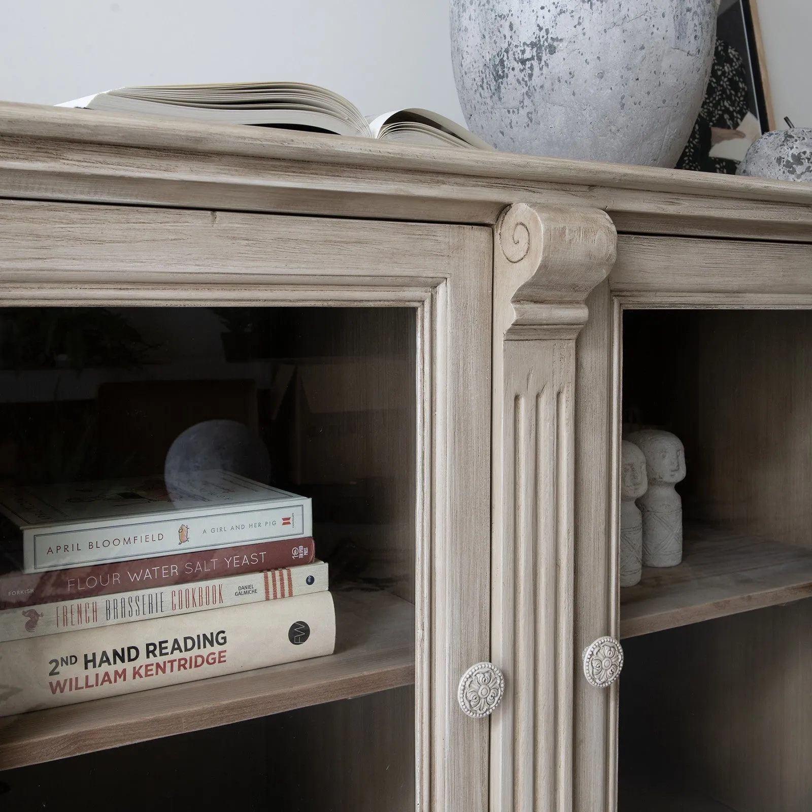 Natural glass, fronted, sideboard