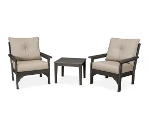 POLYWOOD® Vineyard 3-Piece Deep Seating Set in Vintage