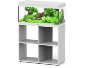 PRESTIGE 80x35 LED 2.0 AQUARIUM  STAND STANDARD -WHITE