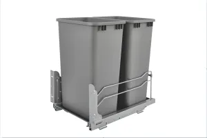 Rev-A-Shelf Double 50 Quart Pull-out Waste Container Soft-Close 53WC-2150SCDM-217