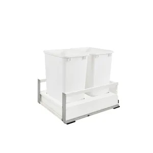 Rev-A-Shelf / TWCSC-21DM-2 / Tandem Pullout Waste/Trash Container w/ Soft-Close