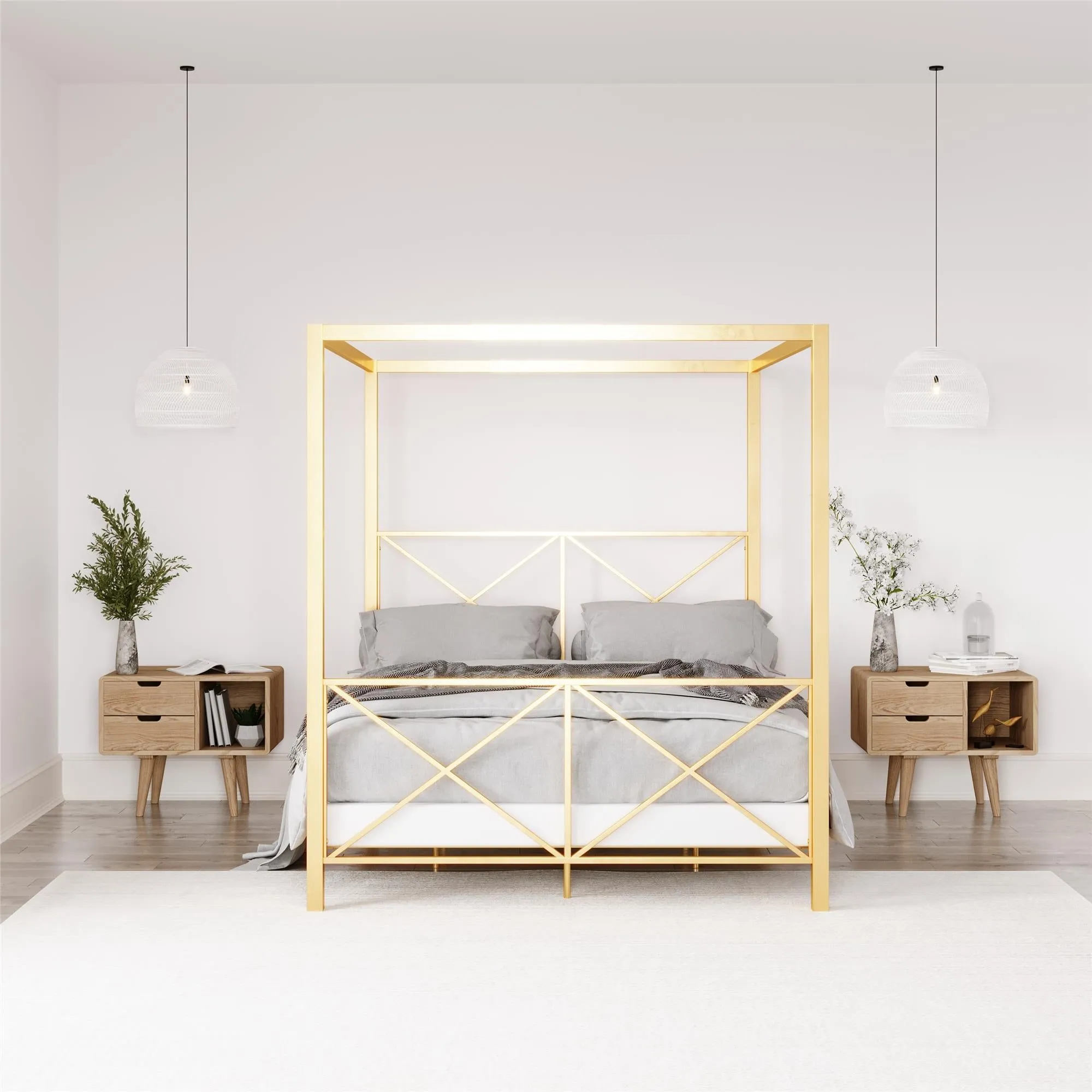 Rosedale Metal Canopy Bed Frame