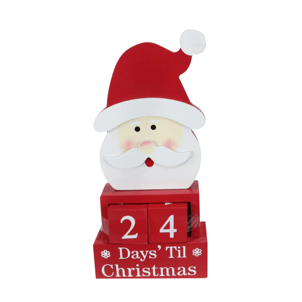 Santa Countdown Table Deco Asst