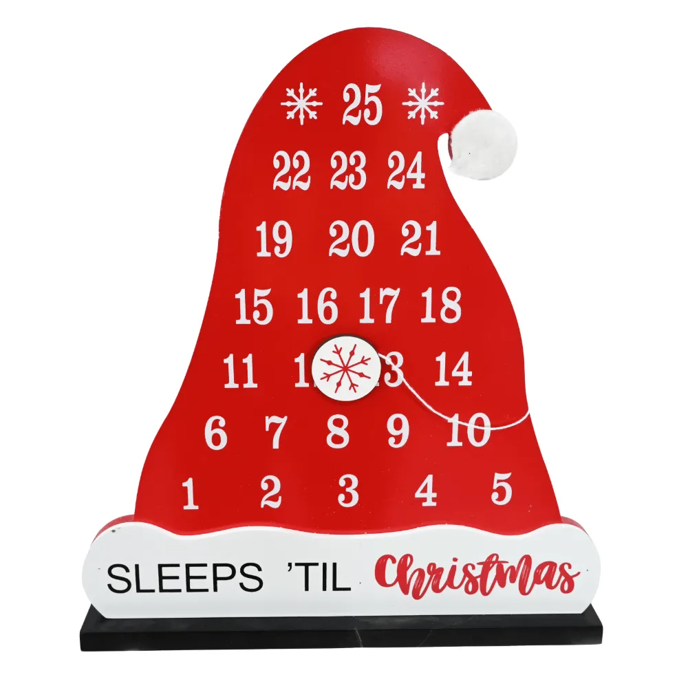 Santa Hat Magnetic Countdown Deco