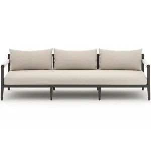 Sherwood 93" Outdoor Sofa, Faye Sand/Bronze