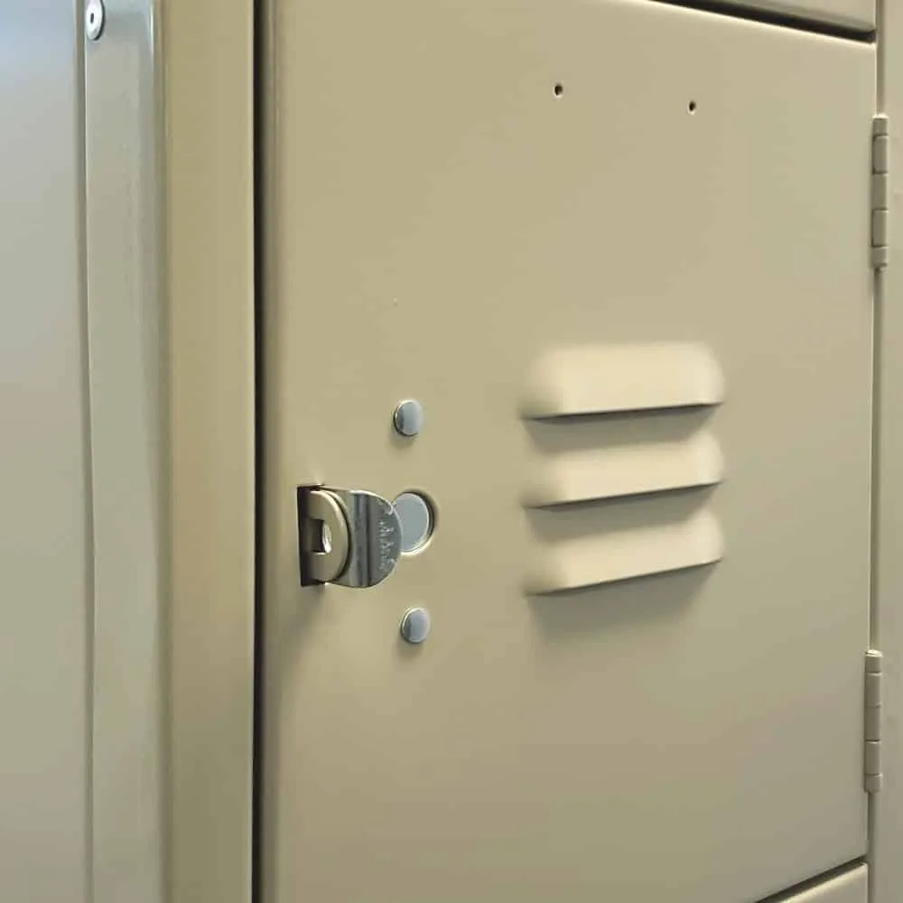 Six Tier Standard Metal Locker 1 Wide