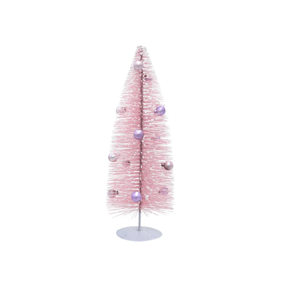 Snowy Pastel Tree with Pearls Asst