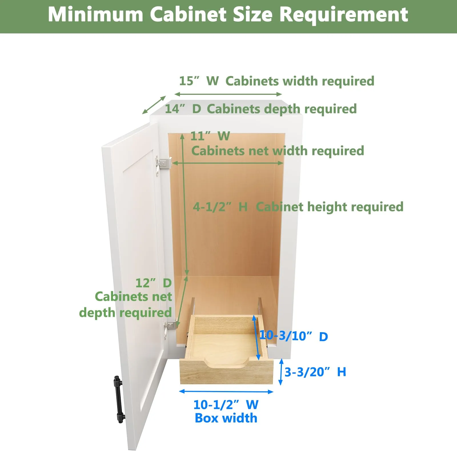 Soft Close Wood Pull Out Cabinet Organizer