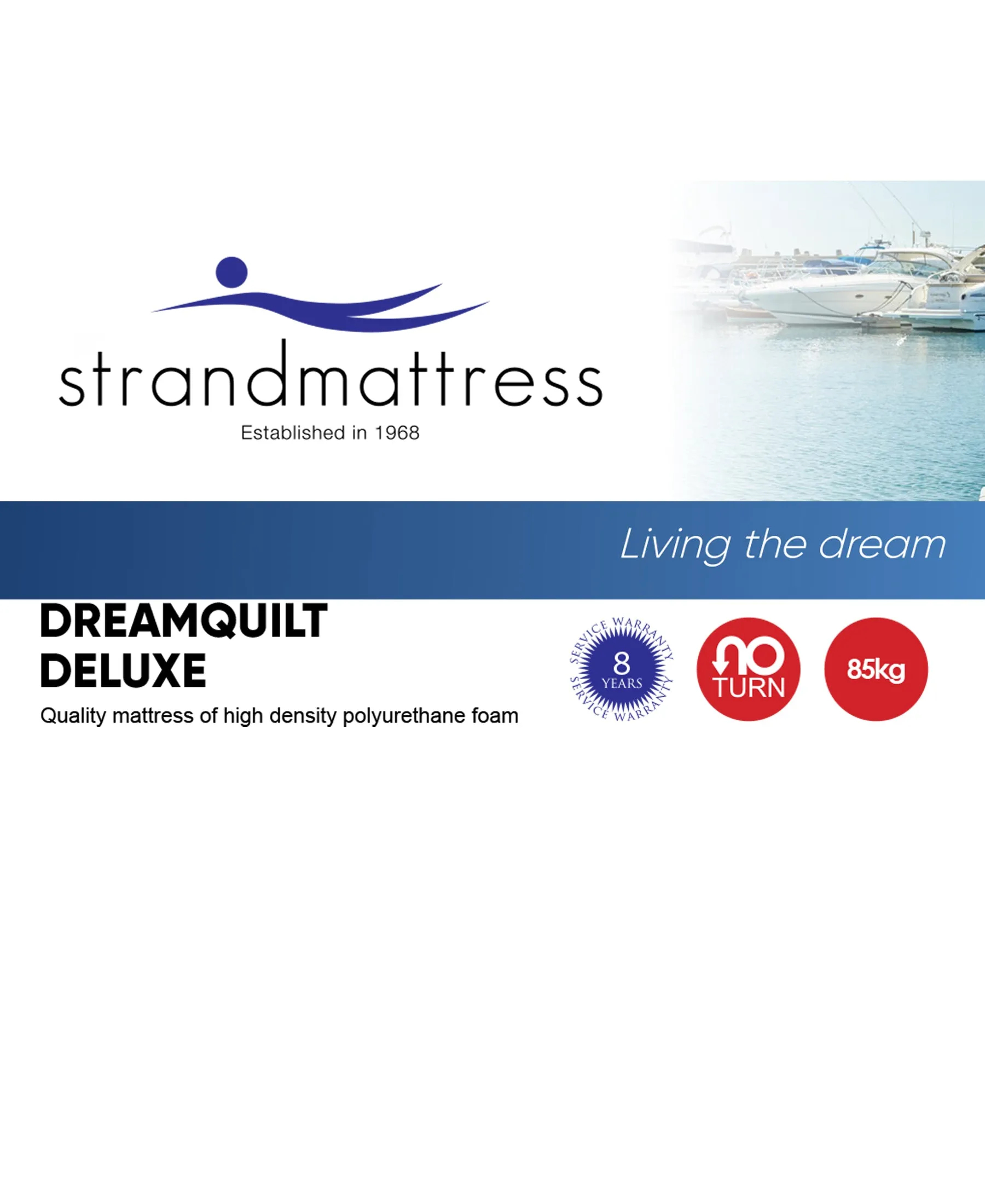 Strandmattress Dreamquilt Double Bed