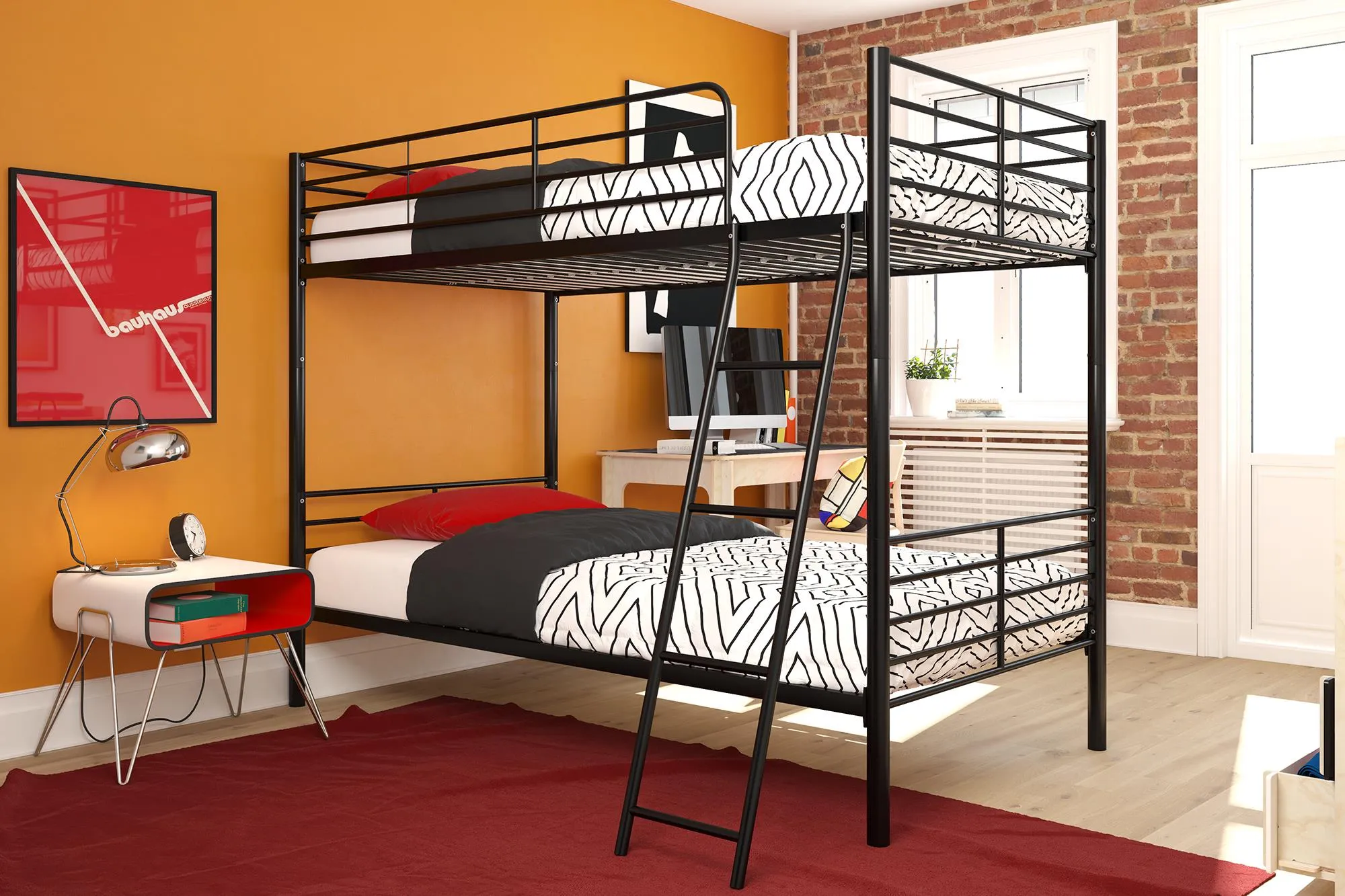 Teddy Convertible Metal Bunk Bed