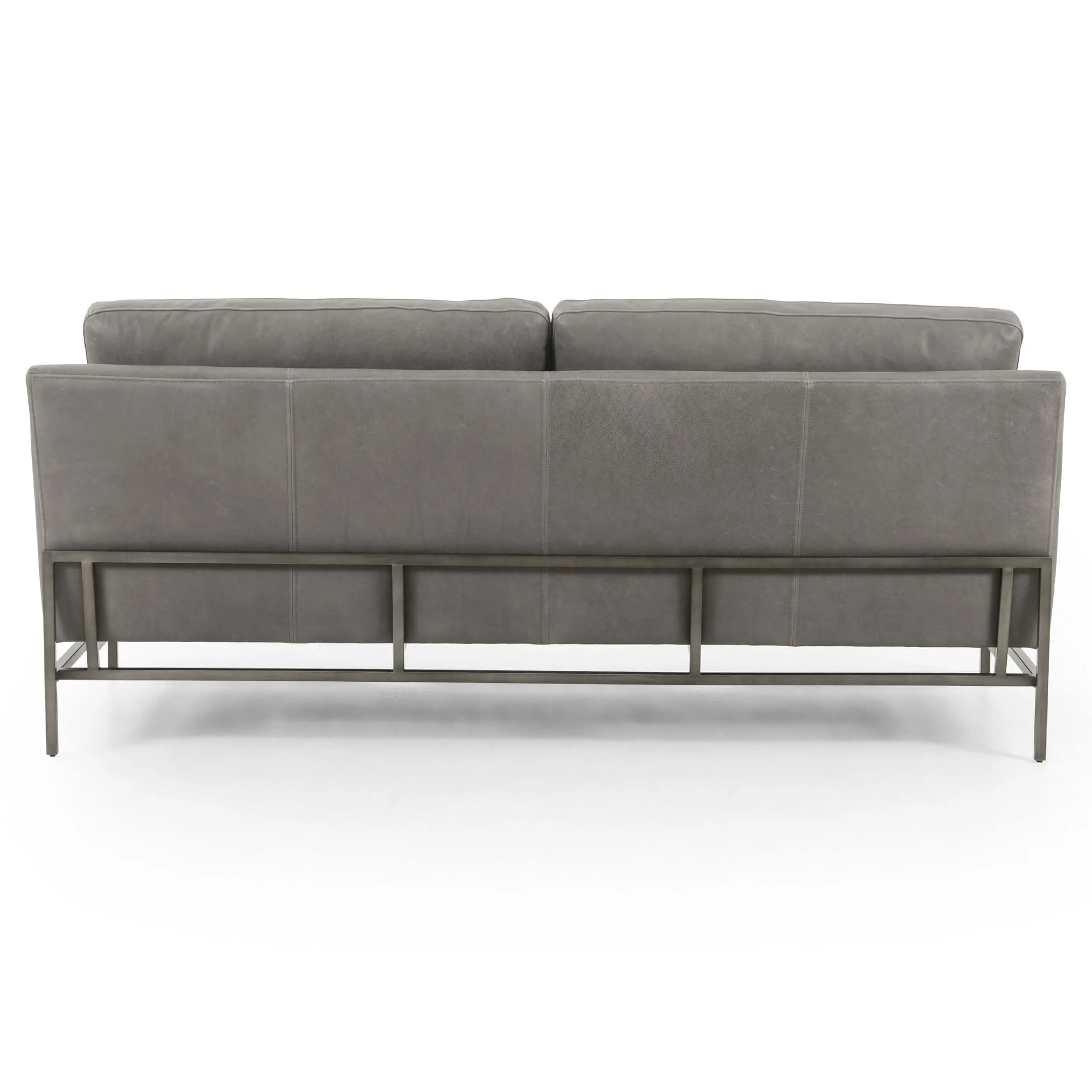 Vanna Leather Sofa, Umber Pewter