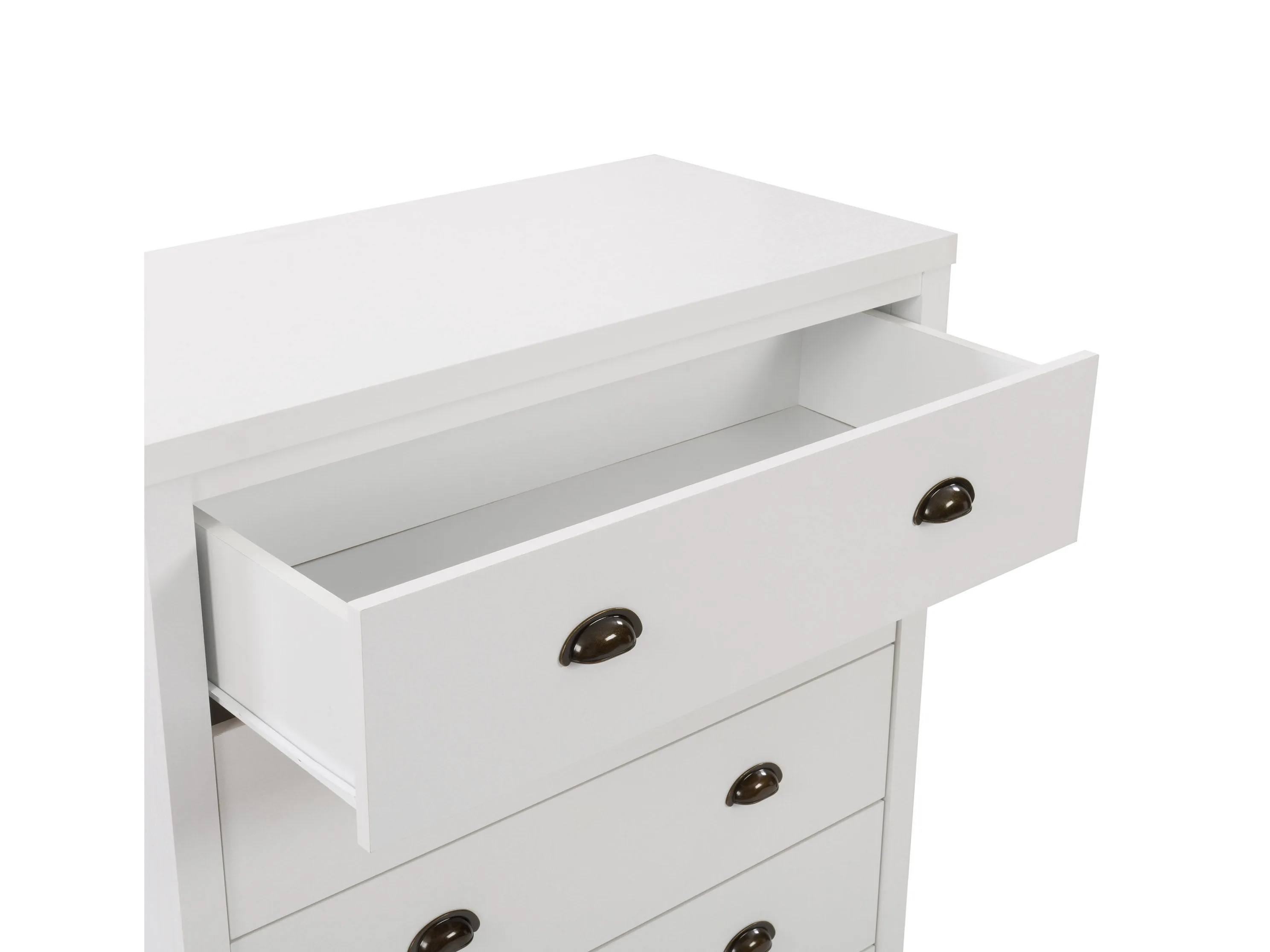 White 5 Drawer Dresser