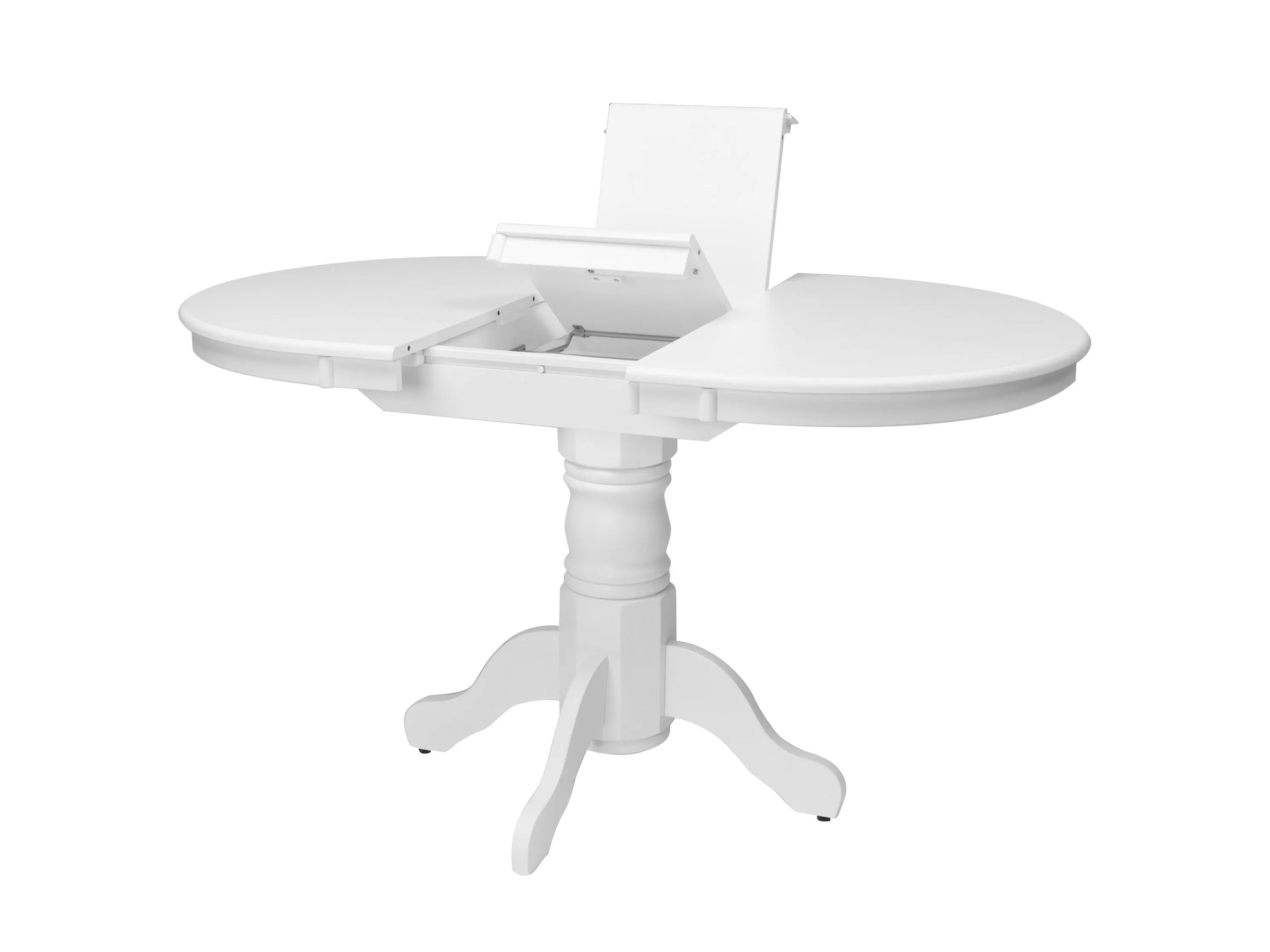 White Extendable Oval Dining Table