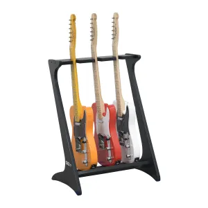 Wooden 3 Guitar Stand - Black